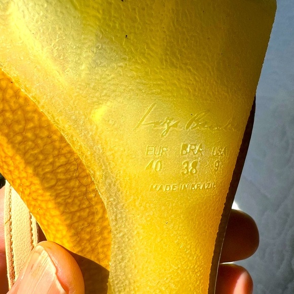 Luisa Barcelos heals. Rubber soles and heels  4.5 inch heel. Never worn. NWOT - Picture 11 of 16